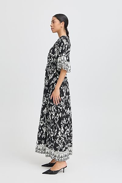 b.young Midikleid BYJASMINA Lässiges gemustertes Maxikleid günstig online kaufen