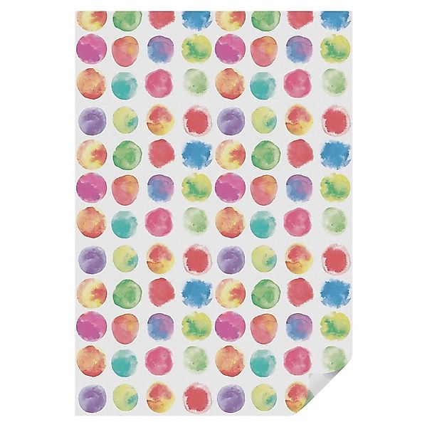 Tulup Buntglasfolie Bunte Kreise Fensterfolie Buntglas 100x146 cm Mehrfarbi günstig online kaufen