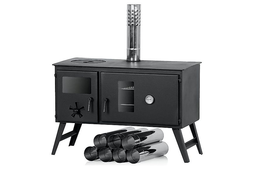 CampFeuer Feuerstelle Zeltofen, 28,5 x 58,5 x 260 cm, Zeltheizung, Holzofen günstig online kaufen