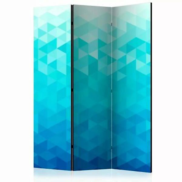 artgeist Paravent Azure pixel [Room Dividers] dunkelblau Gr. 135 x 172 günstig online kaufen