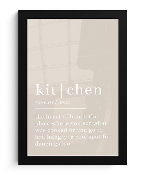 MuchoWow Poster Zitat - Küche - günstig online kaufen