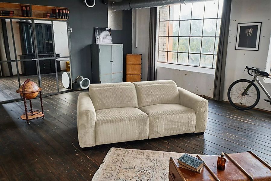 KAWOLA 3-Sitzer FINN, Sofa mit Relaxfunktion, versch. Bezüge und Farben günstig online kaufen