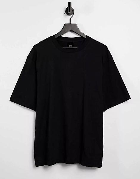 River Island – Oversize-T-Shirt in Schwarz günstig online kaufen