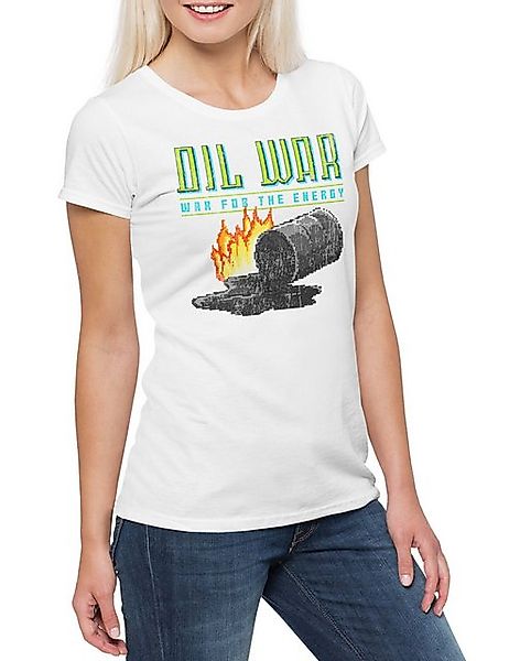 Urban Backwoods Print-Shirt War For The Energy Damen T-Shirt Öl Oil Save Th günstig online kaufen