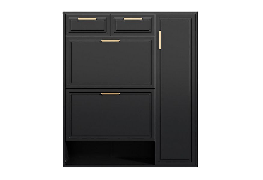 SOFTWEARY Schuhschrank Schuhkipper mit Schubladen Breite 95 cm, 2 Schublade günstig online kaufen