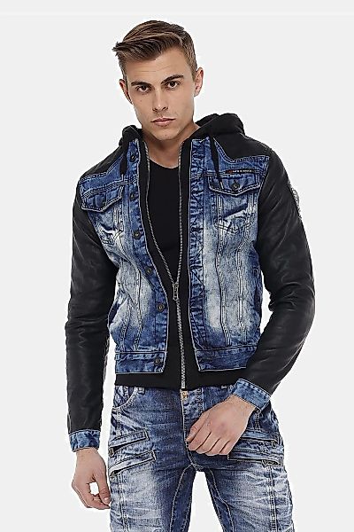 Cipo & Baxx Jeansjacke "Jacke" mitKapuze mit Reißverschluss, CJ235 günstig online kaufen