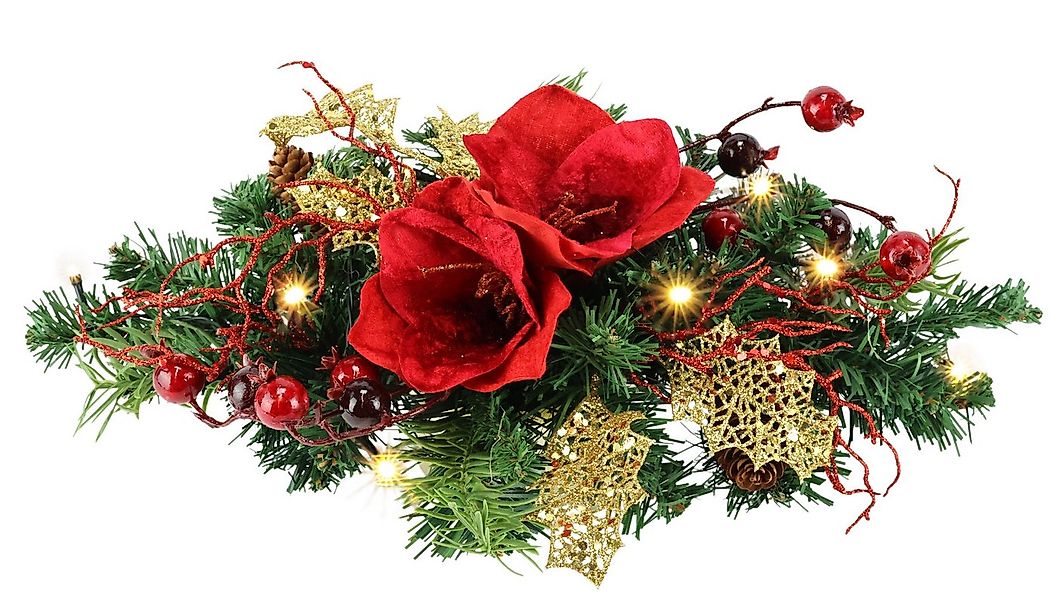 Kunstpflanze Tannenleger, I.GE.A., Höhe 10 cm, Amaryllis Zapfen Beeren küns günstig online kaufen