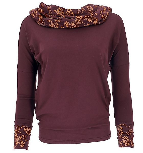Guru-Shop Longsleeve Lockeres Longshirt aus Bio-Baumwolle, Boho.. alternati günstig online kaufen