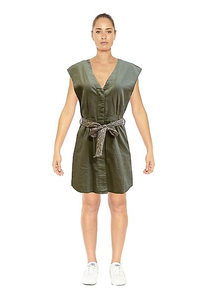 Le Temps Des Cerises Jerseykleid MILDURA mit gemustertem Bindeband günstig online kaufen