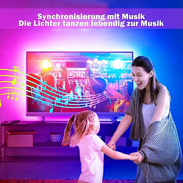 MUPOO LED Lichtleiste RGB LED-Streifen USB günstig online kaufen