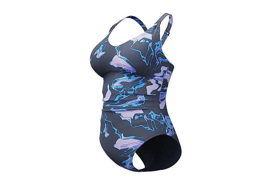 Speedo Badeanzug mit V-Ausschnitt und herausnehmbare BH-Polster mit Sharpin günstig online kaufen