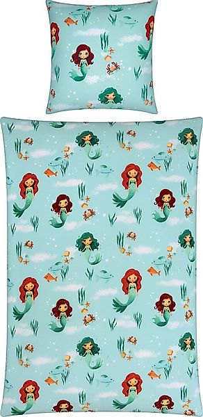 REDBEST Kinderbettwäsche Kinder-Bettwäsche, Renforcé, Renforcé Motiv: Meerj günstig online kaufen
