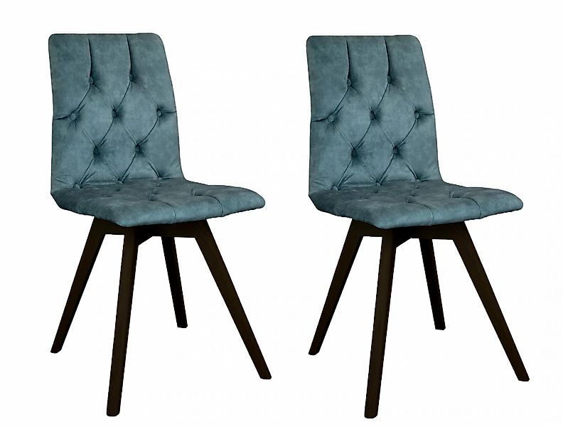 andas Esszimmerstuhl "Rania", (Set), 2 St., Samtvelours, mit Massivholzbein günstig online kaufen