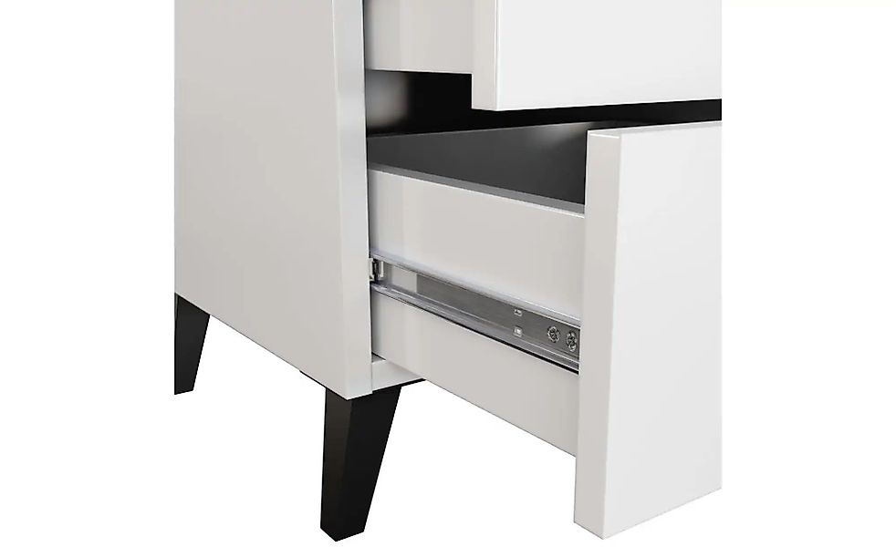 Nachttisch mit 2 Schubladen Luna ¦ weiß ¦ Maße (cm): B: 40 H: 43 Tische > N günstig online kaufen