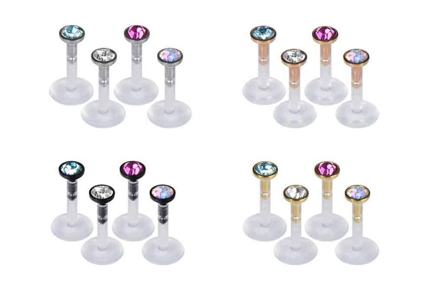PIERCINGLINE Piercing-Set PMFK Labret mit Plug-in-System günstig online kaufen
