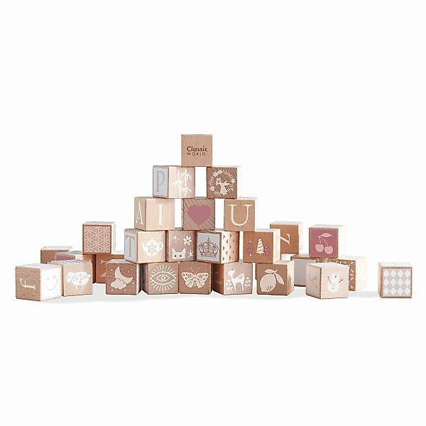 Classic World Holzbausteine Iris Lernspielzeug Stapelsteine günstig online kaufen