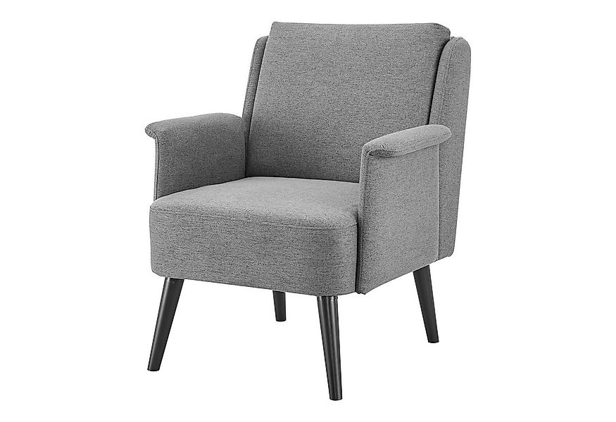 en.casa Sessel, »Edling« Polstersessel Holz 83x73x75 cm Grau günstig online kaufen