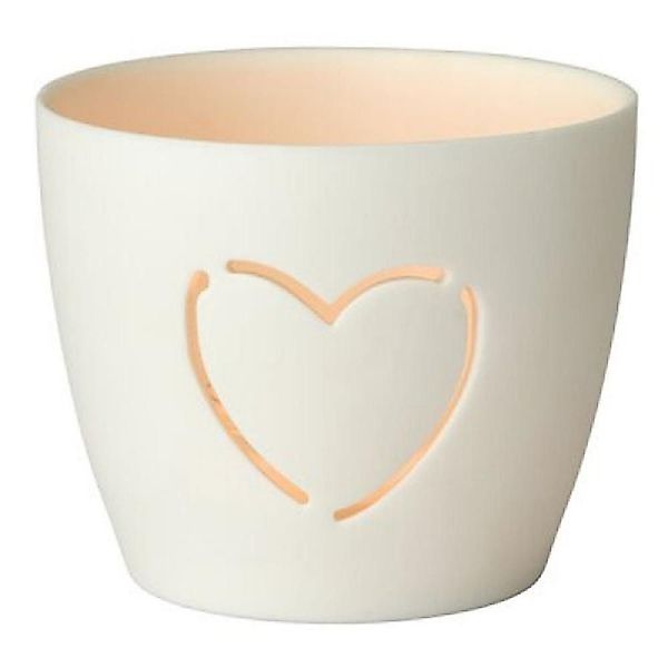 Giftcompany Kerzenhalter Windlicht Agra Herz Porzellan günstig online kaufen