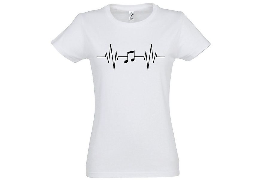 Youth Designz T-Shirt Heartbeat Musik Note Damen Shirt mit Music Frontprint günstig online kaufen
