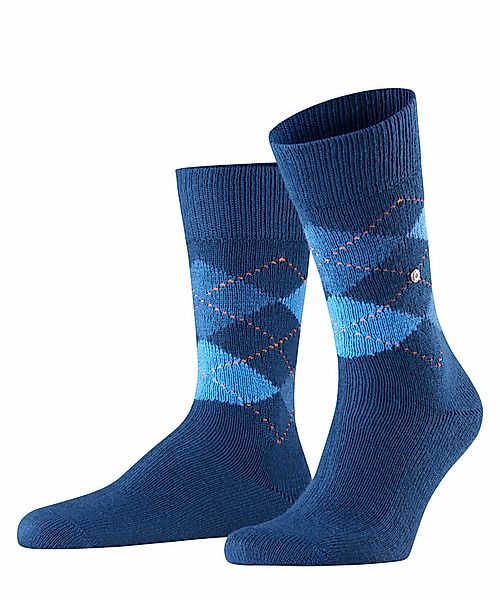 Burlington Preston Herren Socken, 40-46, Blau, Argyle, 24284-600002 günstig online kaufen