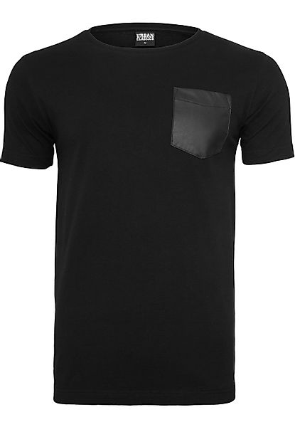 URBAN CLASSICS T-Shirt "Urban Classics Herren Synthetic Leather Pocket Tee" günstig online kaufen