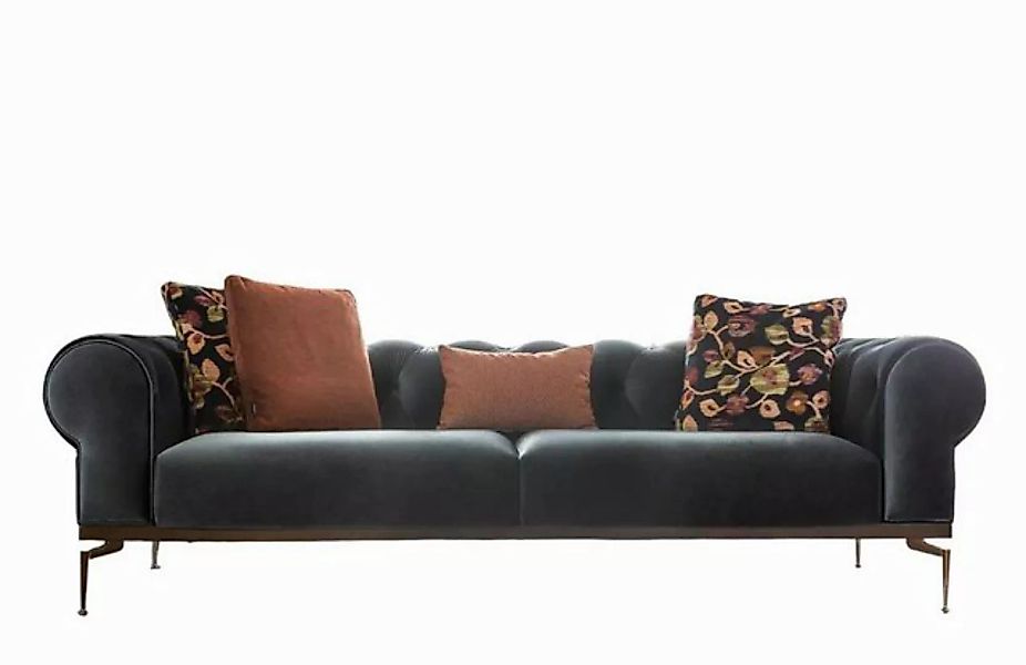 Xlmoebel 3-Sitzer Chesterfield Dreisitzer Couch 3 Sitzer Textilsofa Sofas B günstig online kaufen