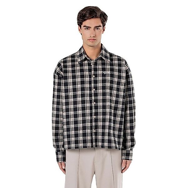 Pegador Henleyshirt Bevill Flannel Shirt,schwarz günstig online kaufen