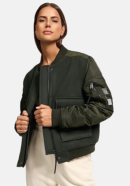 Navahoo Bomberjacke "Willstehaben 14" ohne Kapuze angesagte Collegejacke mi günstig online kaufen