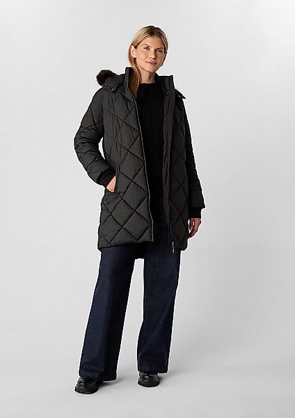 comma Wintermantel Outdoor-Mantel Steppmantel mit abnehmbarem Fellbesatz günstig online kaufen