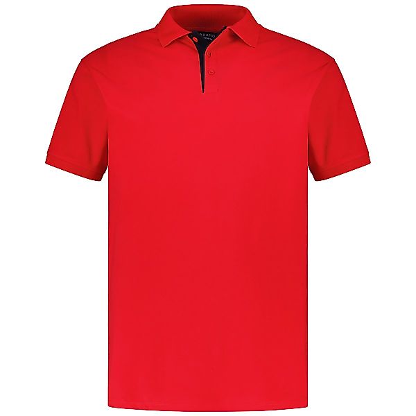 ADAMO Poloshirt mit Kontrastdetails Farbe rot Größe: 3XL günstig online kaufen