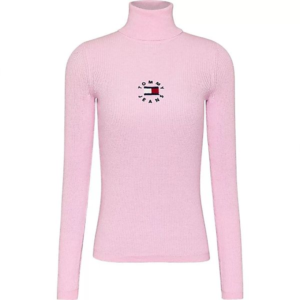 Tommy Jeans Tiny Tommy 2 Rib Sweatshirt Mit Rollkragen XS Romantic Pink günstig online kaufen