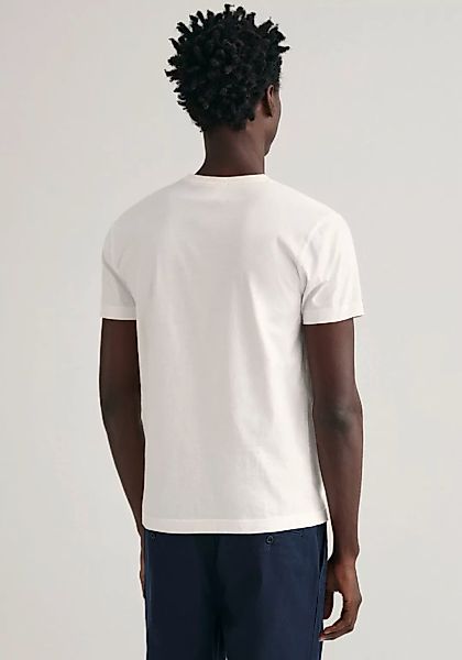 Gant T-Shirt SLIM SHIELD SS T-SHIRT mit Logostickerei auf der Brust günstig online kaufen