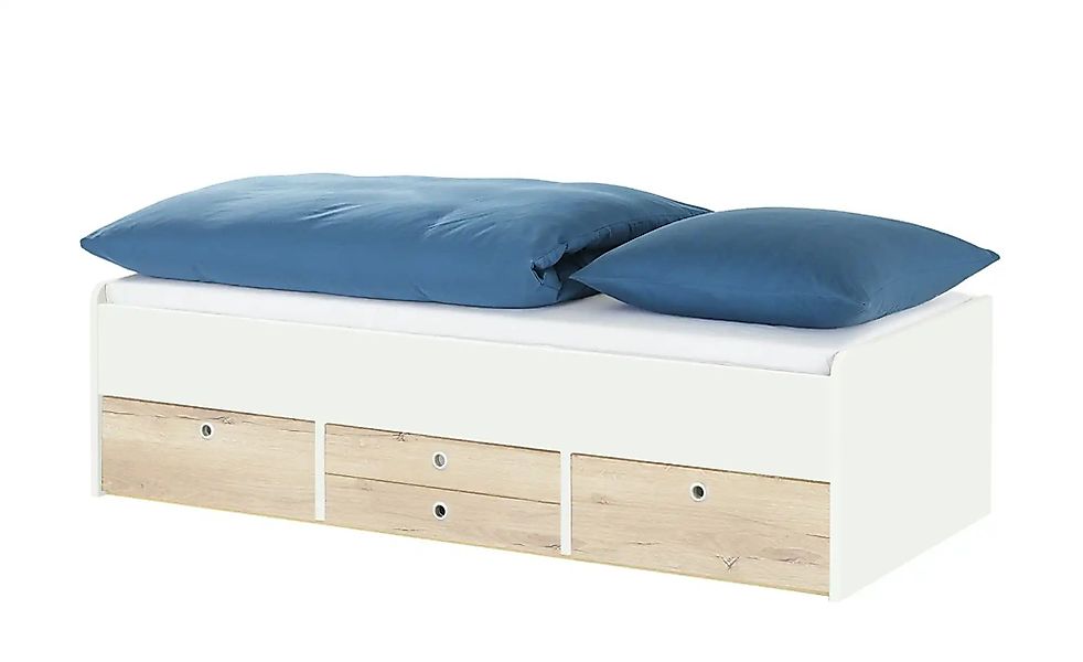 Schubkastenbett  Grow Up ¦ weiß ¦ Maße (cm): B: 127 H: 54,5 Betten > Bettge günstig online kaufen