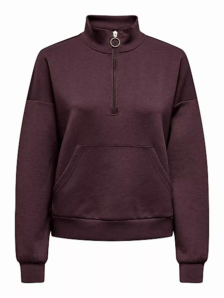 ONLY Detailreich Sweatshirt Damen Braun günstig online kaufen