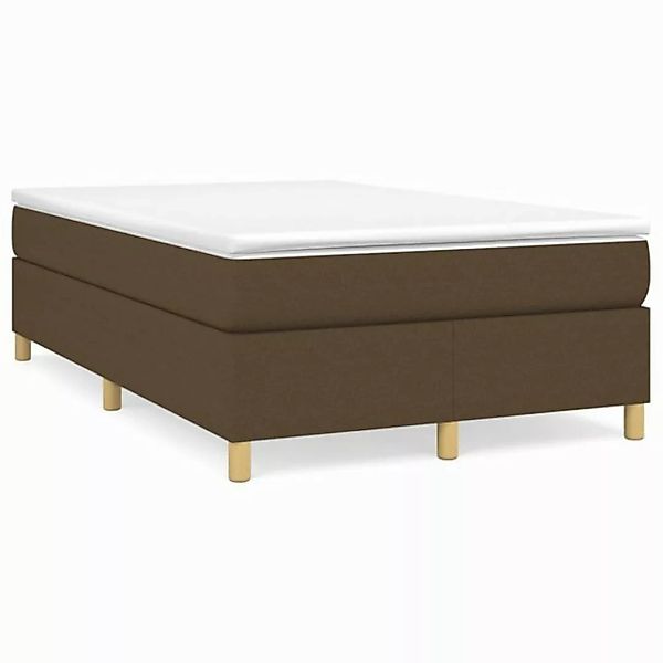 furnicato Bett Boxspringbett mit Matratze Dunkelbraun 120x200 cm Stoff (1-t günstig online kaufen