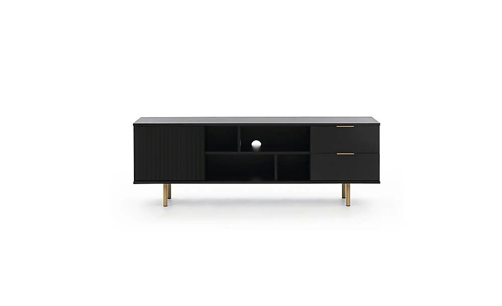 Lowboard  Bianco ¦ schwarz ¦ Maße (cm): B: 150 H: 52 Kommoden & Sideboards günstig online kaufen