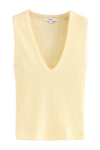 Next Trägertop Strukturiertes Tanktop mit V-Ausschnitt günstig online kaufen