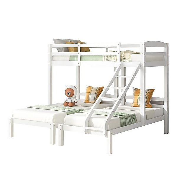 i@home Etagenbett Dreifaches Etagenbett mit Seitenleiter für Kinder und Jug günstig online kaufen