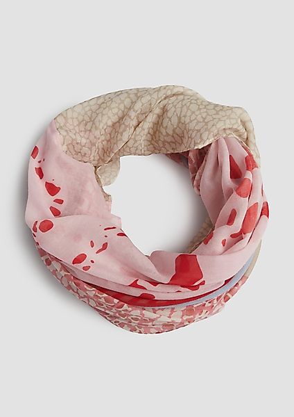 s.Oliver Halstuch Snood mit All-over-Print, Logo günstig online kaufen