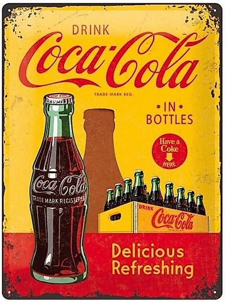 Nostalgic-Art Metallschild Blechschild 30 x 40 cm - Coca-Cola - Coca-Cola I günstig online kaufen