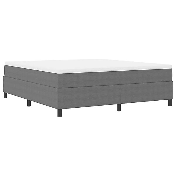 vidaXL Boxspringbett Hellgrau und Weiß 203 x 180 x 60 cm Cordstoff 3337477 günstig online kaufen