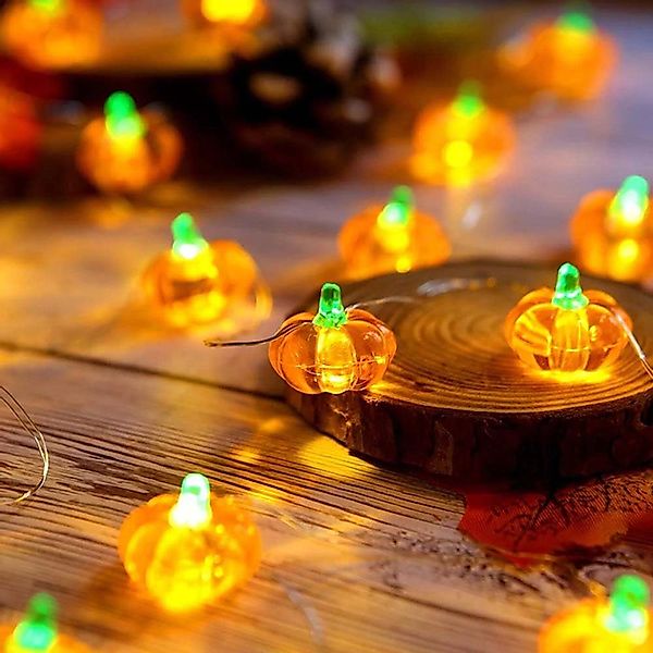 MUPOO LED-Lichterkette Halloween Deko 2M/3M 20/30LEDs günstig online kaufen