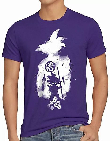 style3 Print-Shirt Herren T-Shirt Kamehameha Energie Gallic Dragon Beam Bal günstig online kaufen