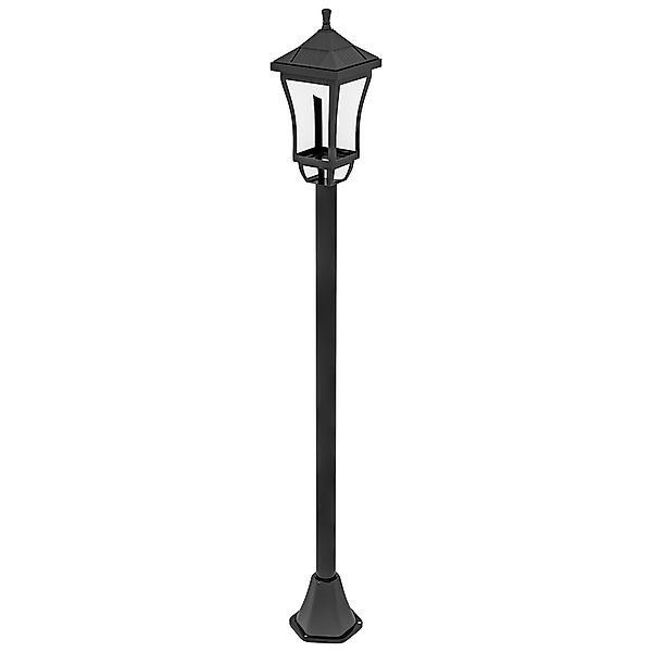 Outsunny Solar Gartenlaterne 127 cm Gartenlampe mit Kaltweiß LED Licht, Weg günstig online kaufen