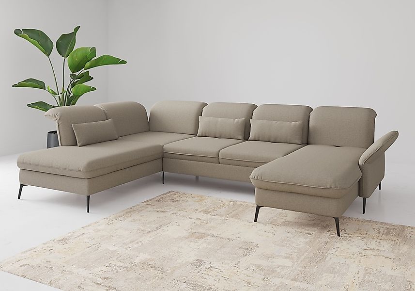 sit&more Wohnlandschaft "Emely", mit Sitztiefenverstellung optional mit Bet günstig online kaufen
