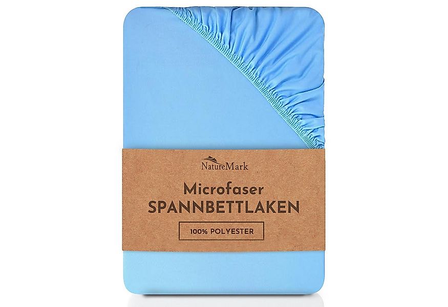 NatureMark Spannbettlaken Mikrofaser Spannbetttuch, Polyester, Gummizug: ru günstig online kaufen
