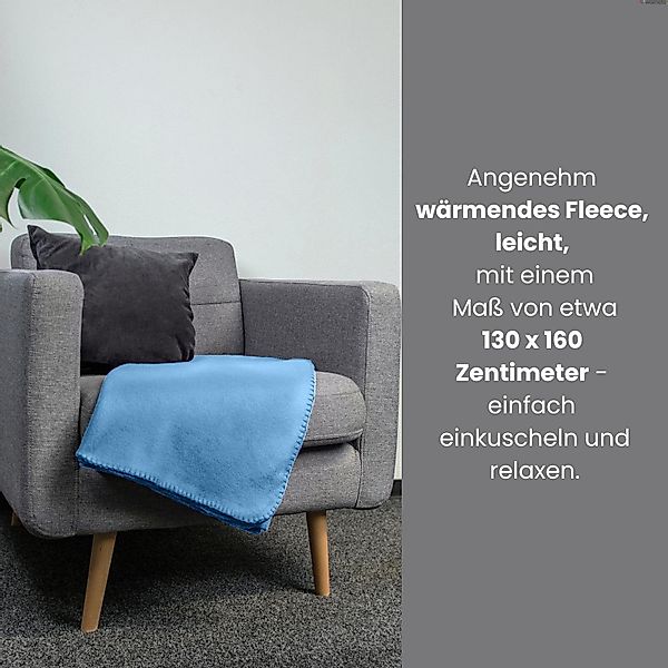 Wohndecke Polar-Fleece ca. 130x160, wometo, OEKO-TEX®, günstig online kaufen
