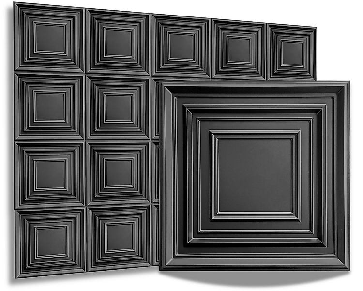 IKHEMalarka 3D Wandpaneel 3D Paneele PVC Kunststoffpaneele, BxL: 50,00x50,0 günstig online kaufen