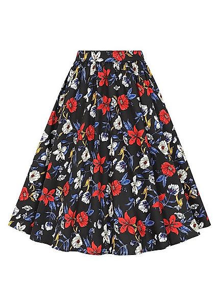 Hearts & Roses London A-Linien-Rock Milly Floral Blumen Vintage Rockabilly günstig online kaufen