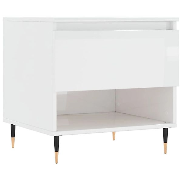 vidaXL Couchtisch Hochglanz-Weiß 50x46x50 cm Holzwerkstoff 830896 günstig online kaufen